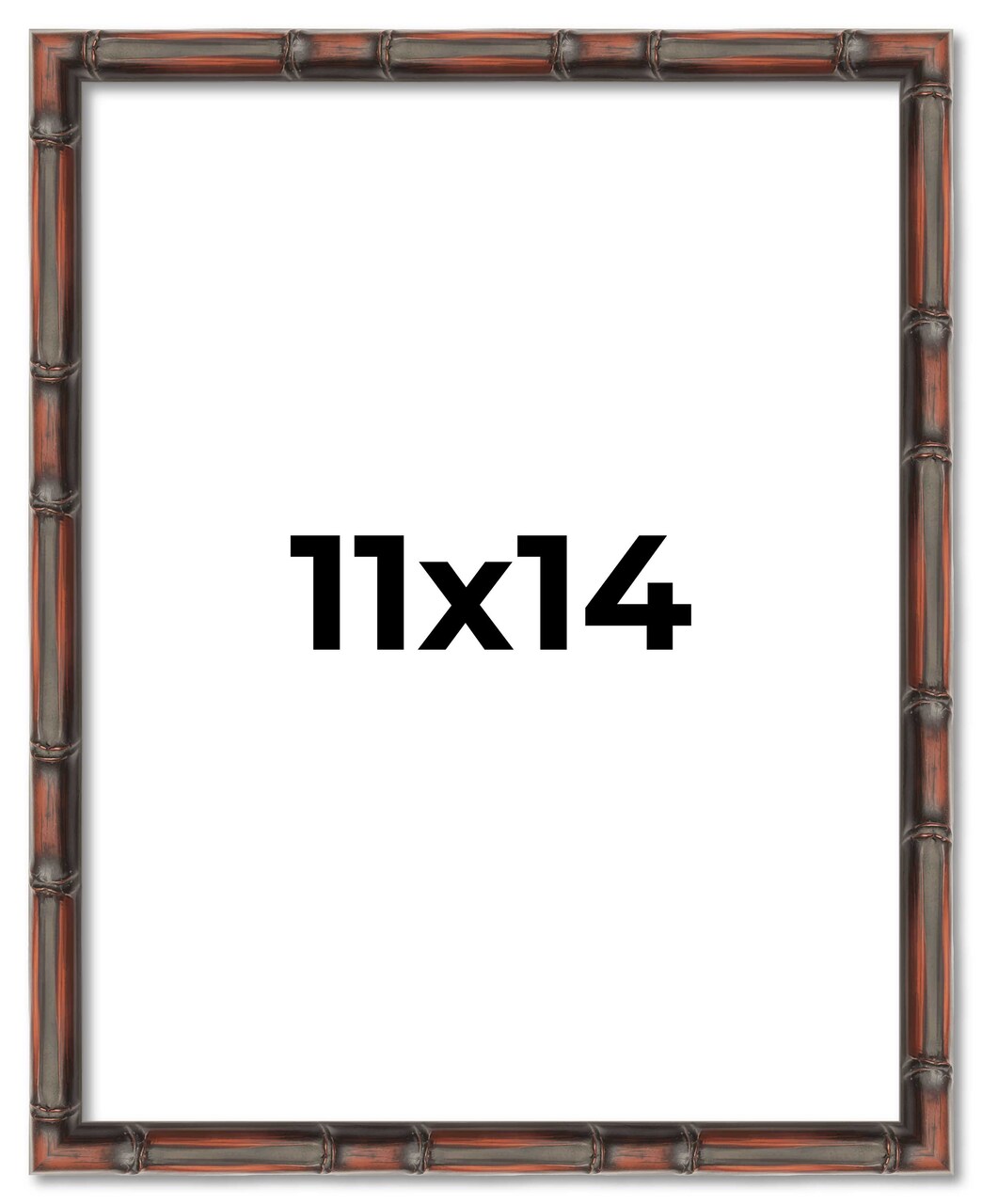 11x14 Bamboo Picture Frame with UV-Resistant Acrylic & Acid Free Backing, Available in 4 Finishes - Brown, Black, Gold, and Natural